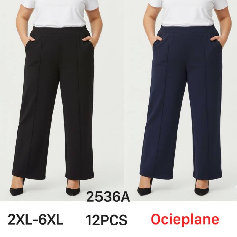 Spodnie damskie Roz 2XL-6XL, Mix kolor Paczka 12 szt